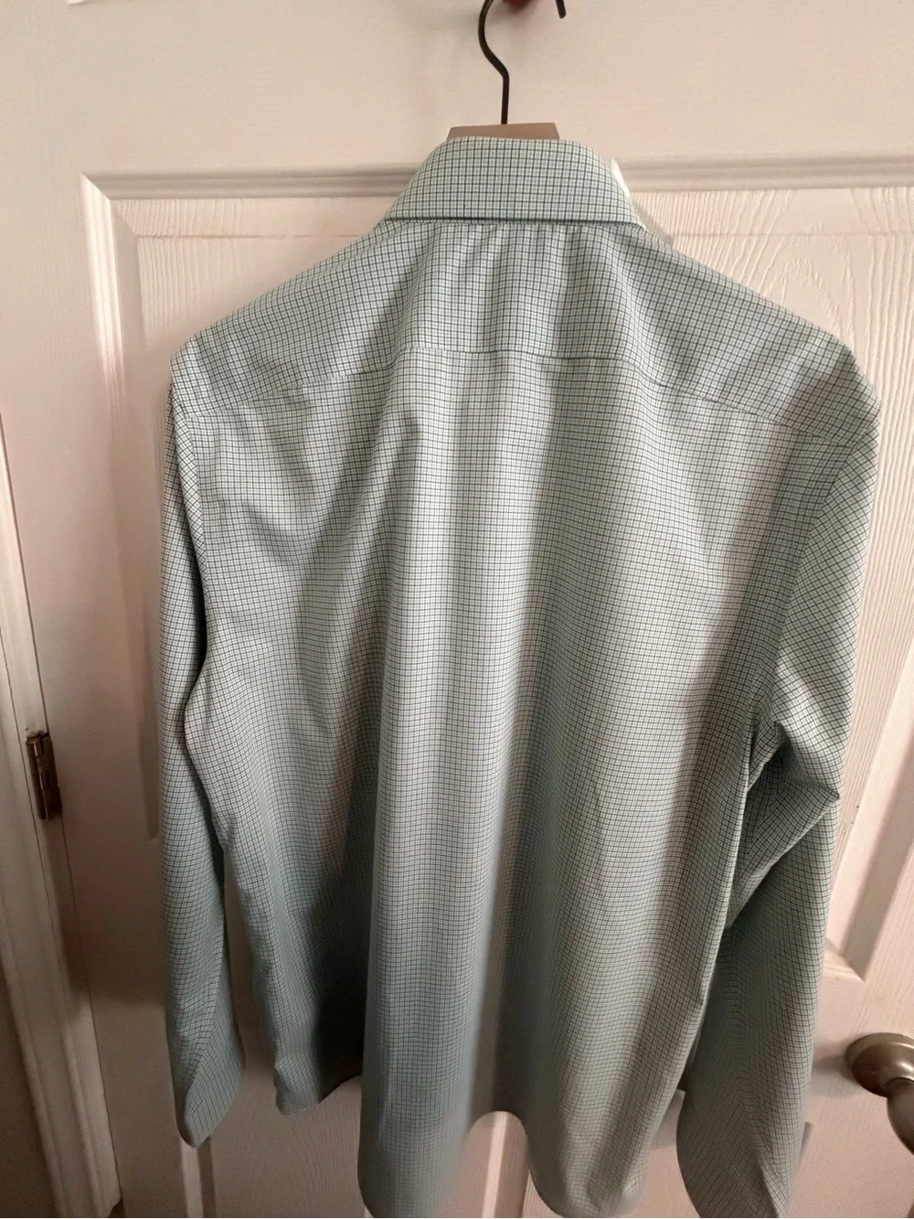 Banana Republic Mint Green Micro-Check Dress Shirt-NWOT